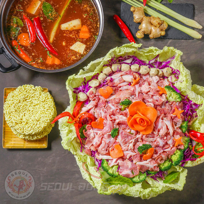 Mì lẩu thái sườn sụn Seoul